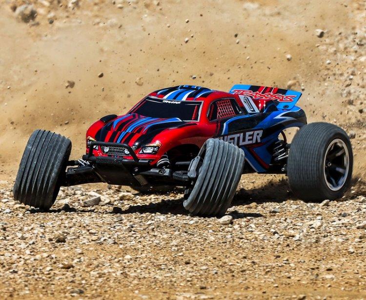 Traxxas Rustler 2WD 1/10 RTR TQ EHD PINK USB-C Med Batteri/Laddare - 8