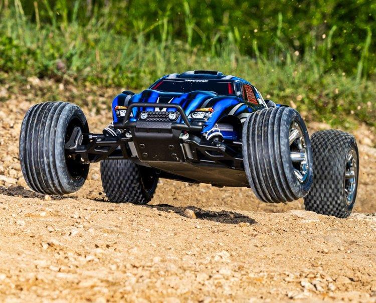 Traxxas Rustler 2WD 1/10 RTR TQ BL-2s HD Blå - 4