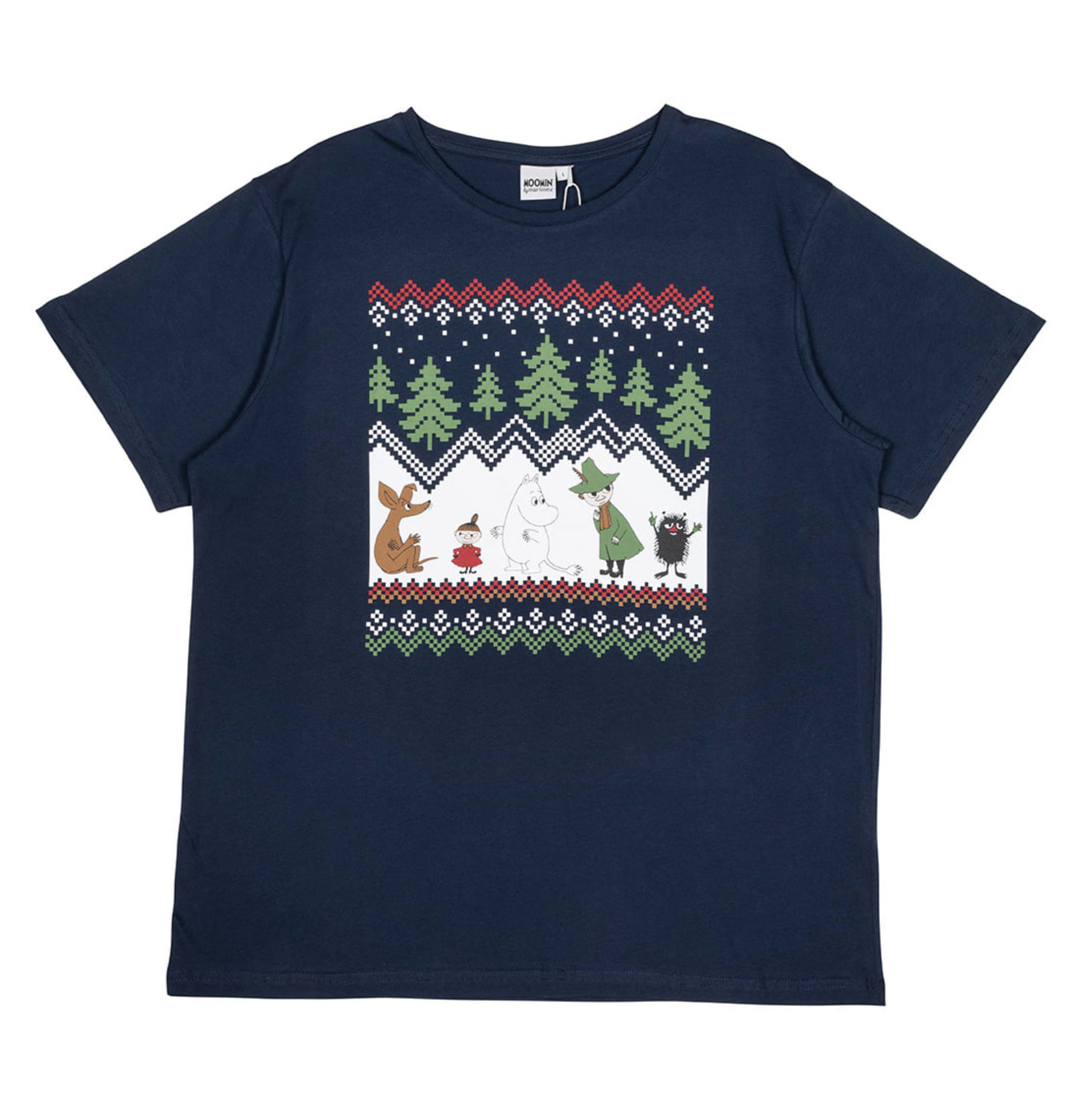 Mumin Vuxen T-shirt (Unisex) - Bergstrakt Mörkblå