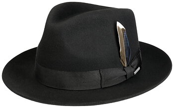 Fedora med skuren kant, svart från Stetson, säljs på Hospitalsgatan 16