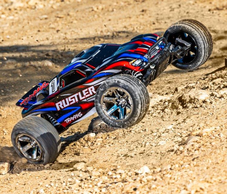 Traxxas Rustler 2WD 1/10 RTR TQ BL-2s HD Orange - 5