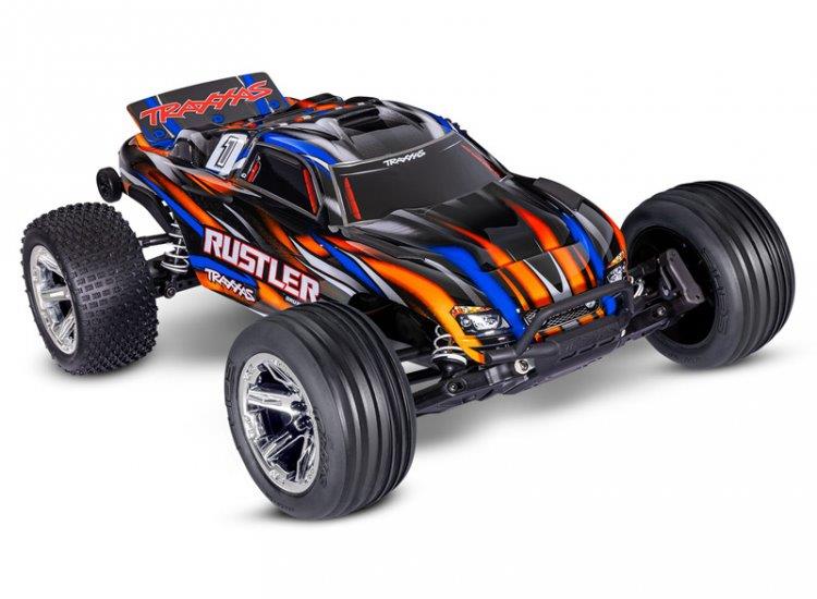 Traxxas Rustler 2WD 1/10 RTR TQ BL-2s HD Orange
