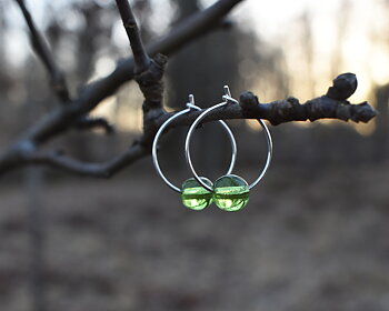 ELVES MOSS - green earrings