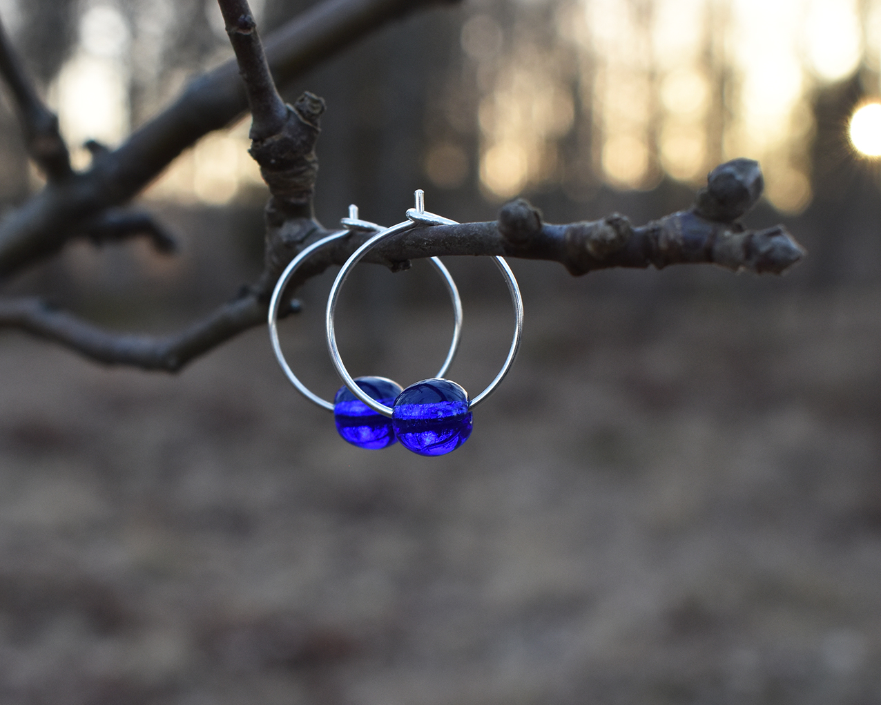 ELVES MIDNIGHT - blue earrings