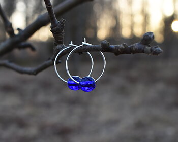 ELVES MIDNIGHT - blue earrings
