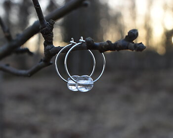 ELVES DROP - earrings in clear glass