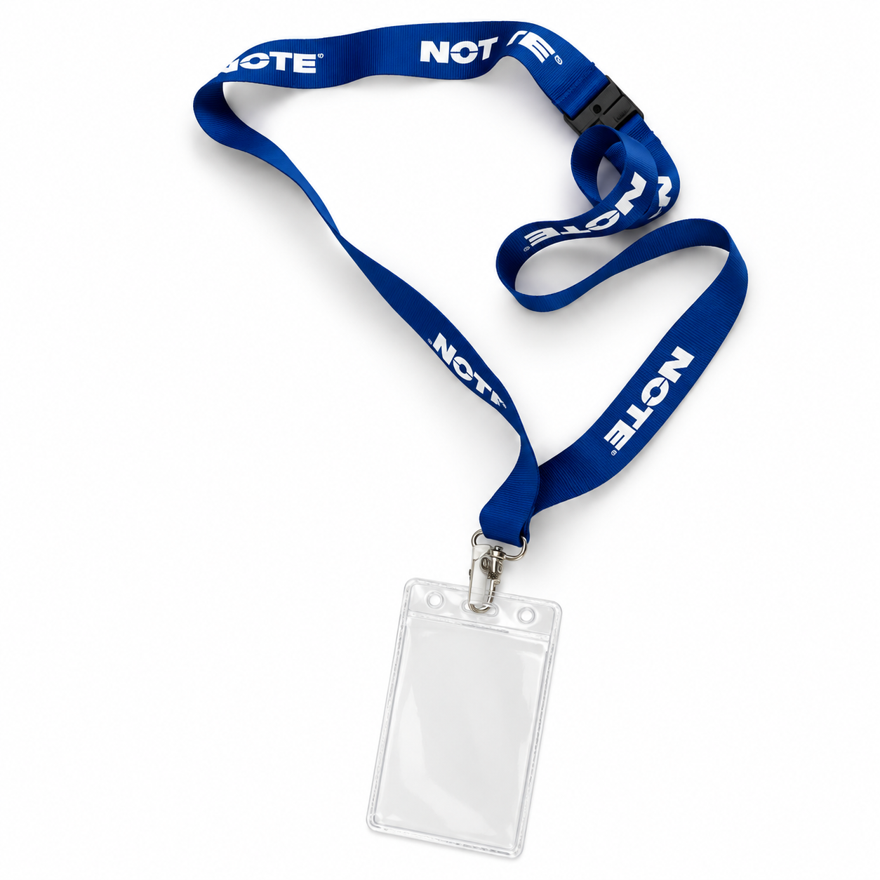 Logo strap with plastic pocket