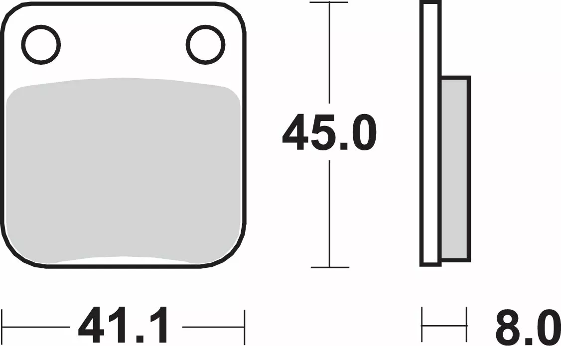 SBS bromsbelägg sintrade  -  536SI - 2