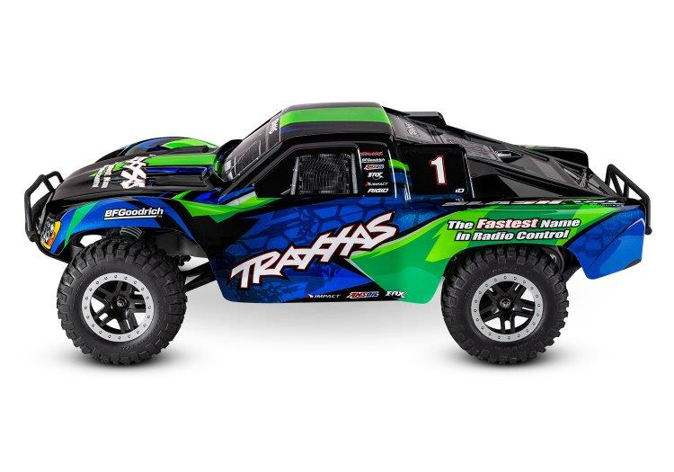 Traxxas Slash VXL 2WD Clipless 1 /10 RTR TQi TSM Grön 272R utan Batt & Laddare* - 4