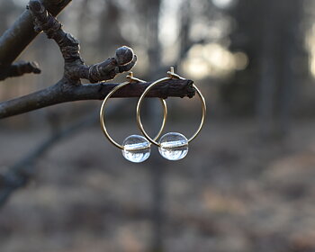 ELVES DROP - earrings in gold plated silver