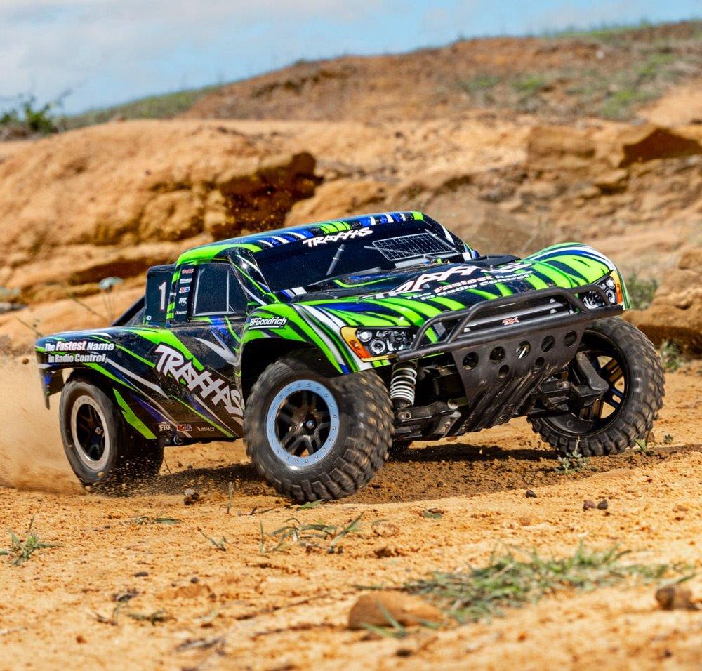Traxxas Slash 2WD 1/10 RTR TQ EHD Grön Clipless BL-2S - 7