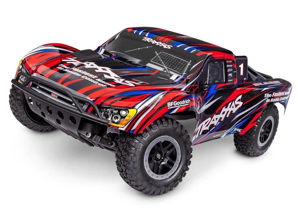 Traxxas Slash 2WD 1/10 RTR TQ EHD Röd Clipless BL-2S