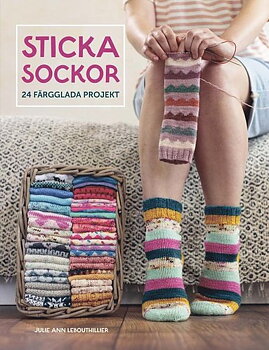 Sticka sockor- 24 färglada projekt
