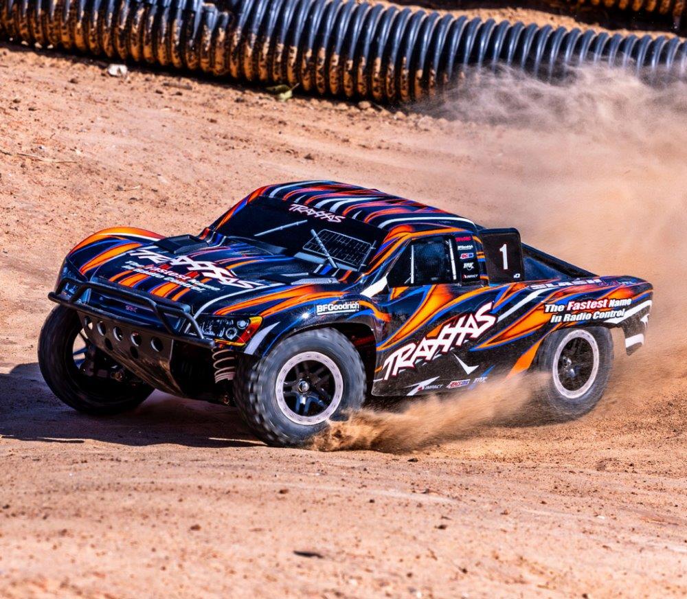 Traxxas Slash 4x4 VXL Clipless RTR TQi TSM EHD Orange - 6