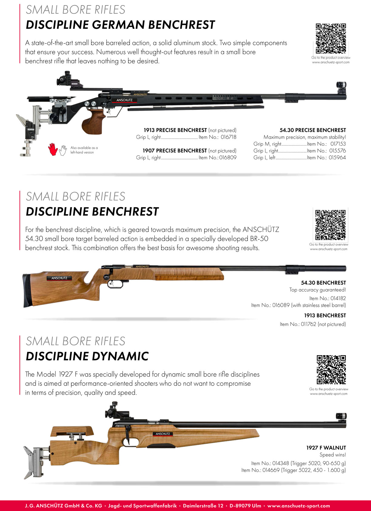ANSCHÜTZ  FLYER Sport program 2023 - 2