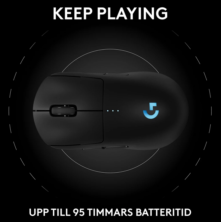 Logitech Pro 2 Lightspeed - trådlös gamingmus med hög precision - 5