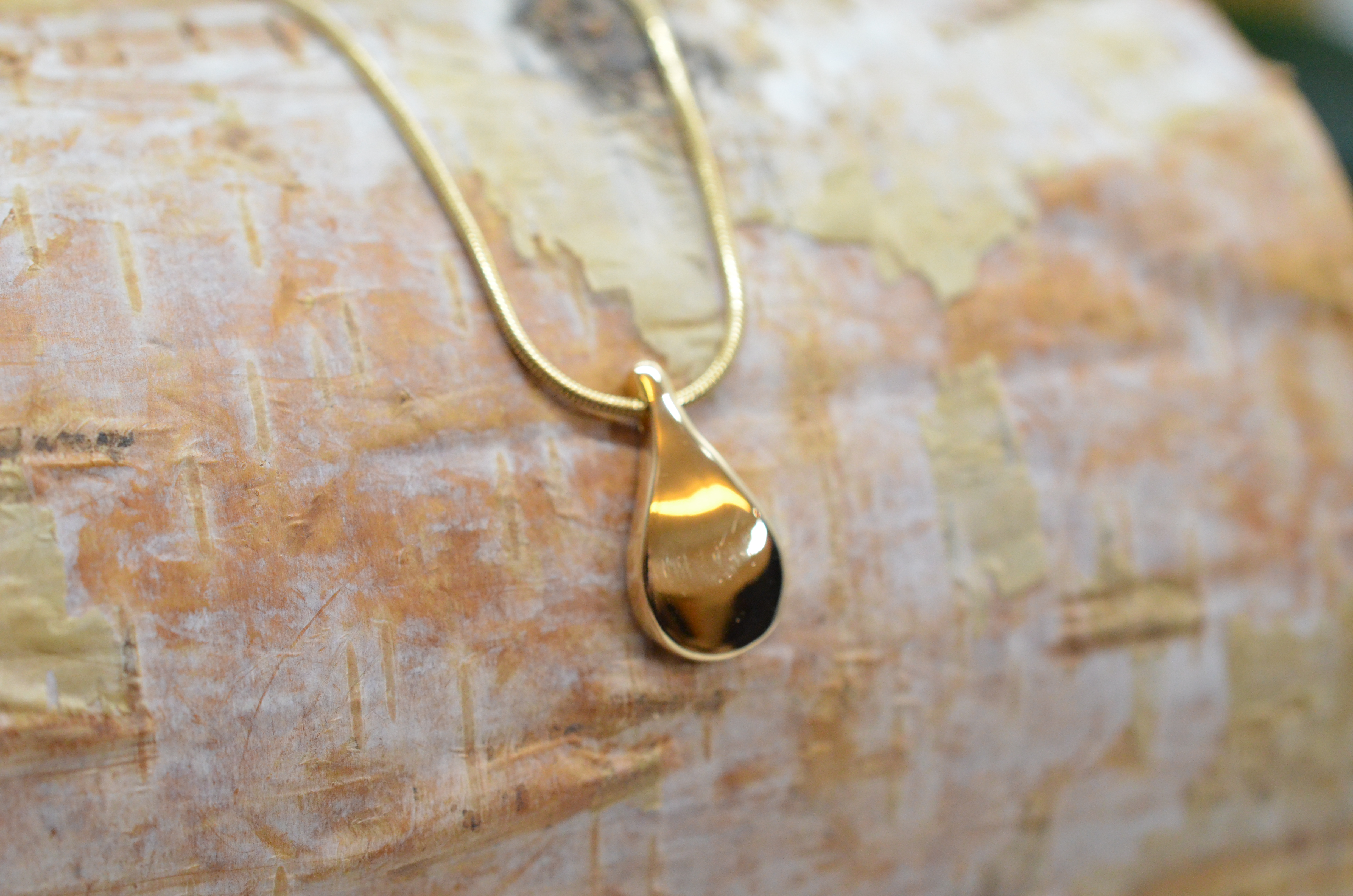 Vintage 18k Efva Attling halsband "Happy Tear" - 2