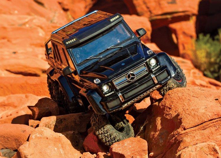 Traxxas TRX-6 Mercedes-Benz G63 AMG 6X6 TQi RTR Clipless Svart - 13