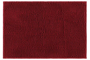 Badrumsmatta Chenille 50 x 80 cm vinröd