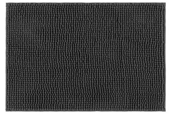 Badrumsmatta Chenille 50 x 80 cm mörkgrå