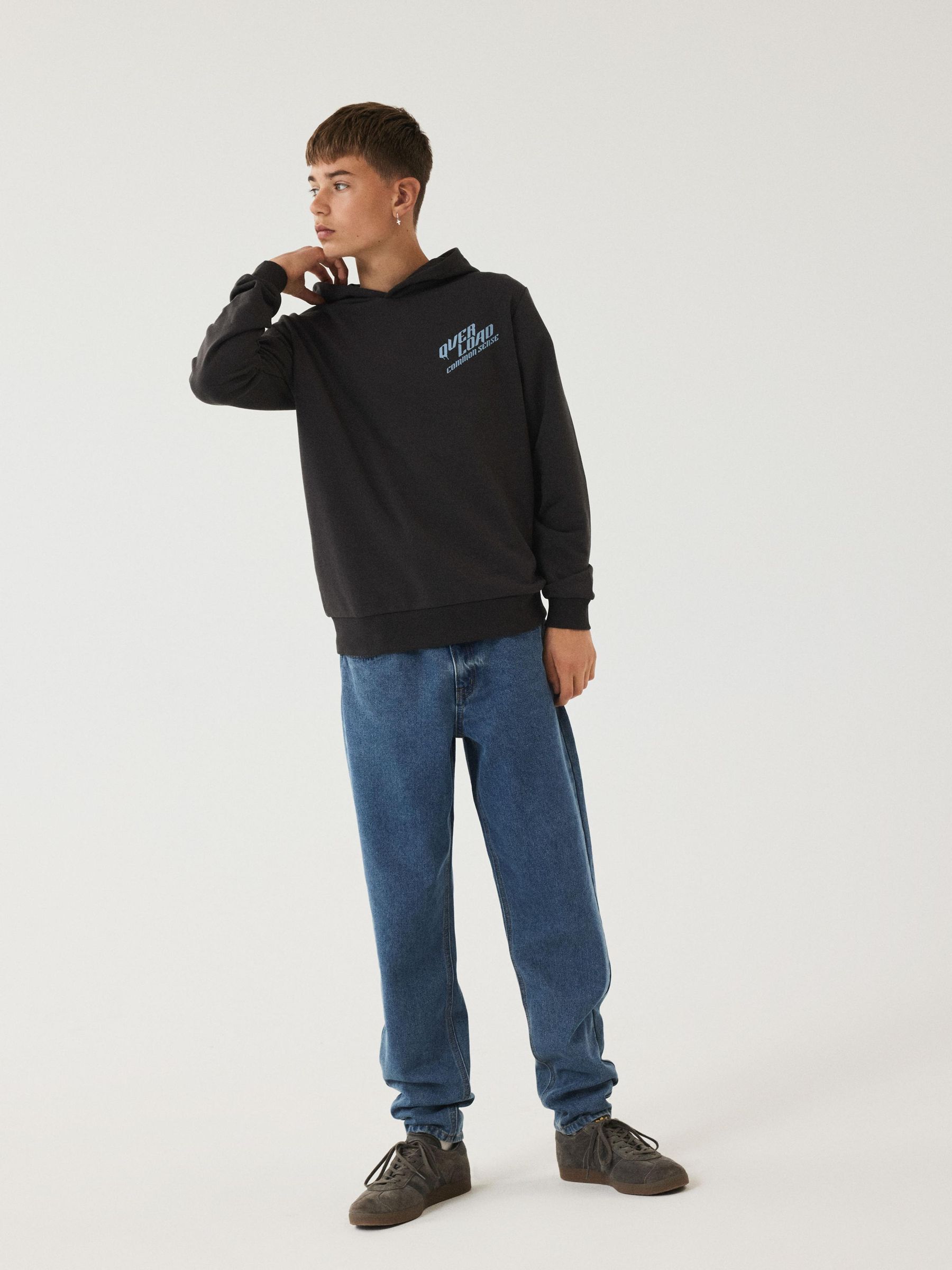 NLMNIZZA DNM DAD PANT NOOS  medium blue denim - 6