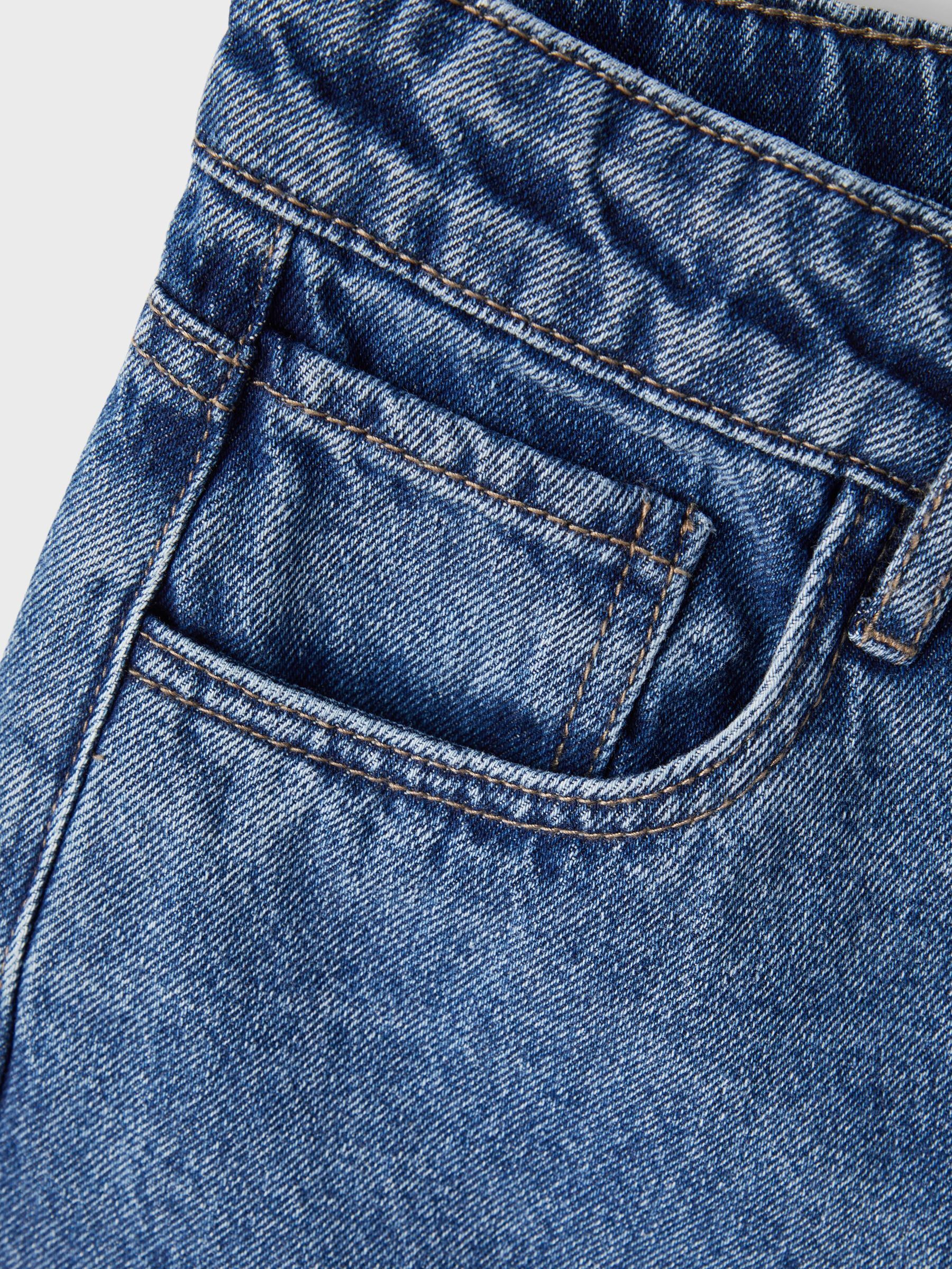 NLMNIZZA DNM DAD PANT NOOS  medium blue denim - 4