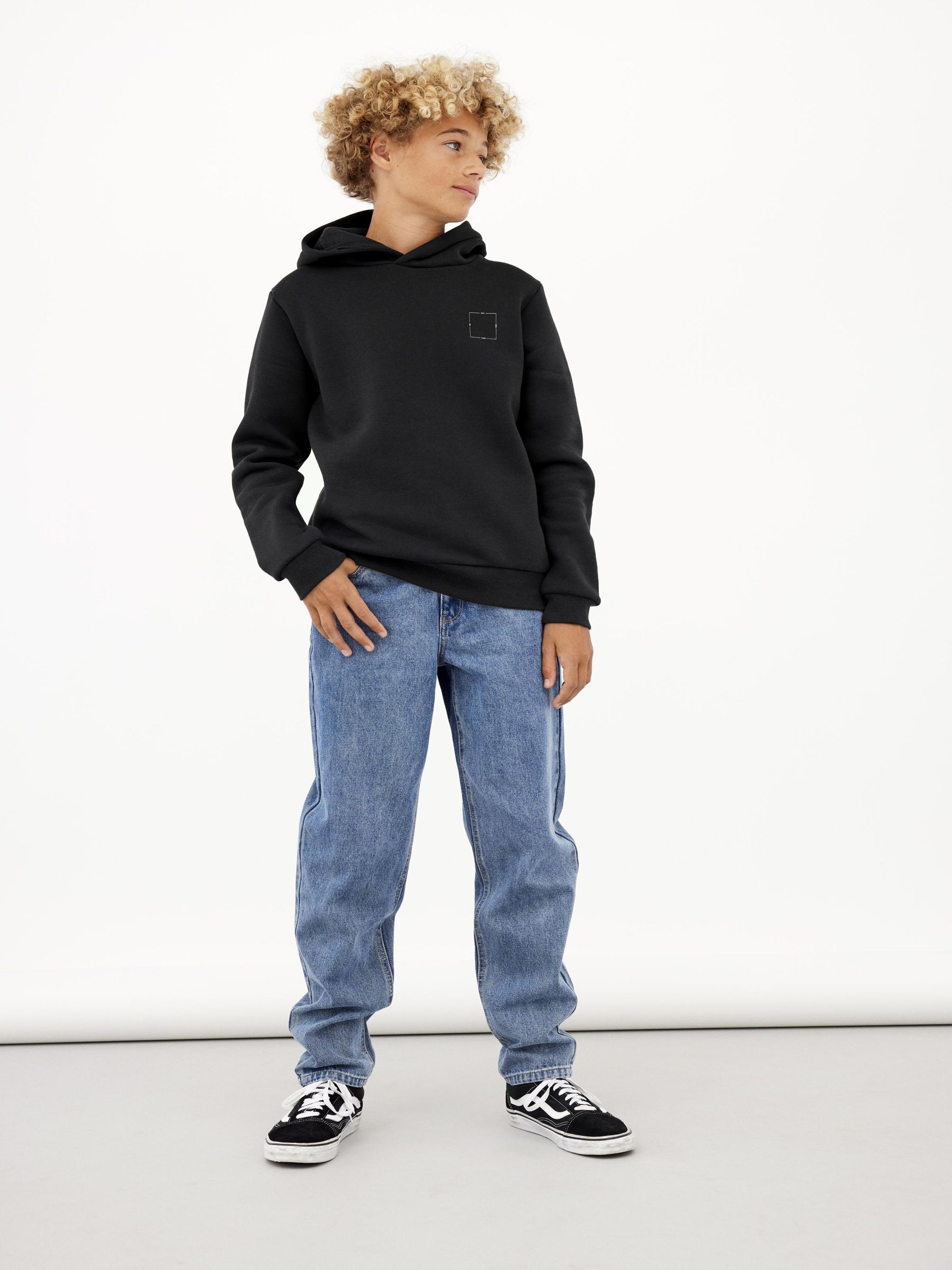 NLMNIZZA DNM DAD PANT NOOS  medium blue denim - 5