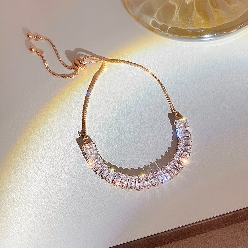 Armband med Cubic Zirconia och i 18K Roséguldplätering - 2