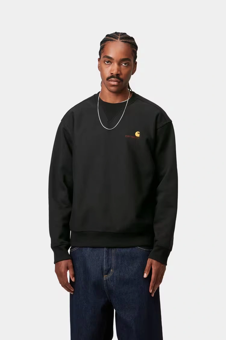 Carhartt WIP American Script Sweatshirt Black - 2