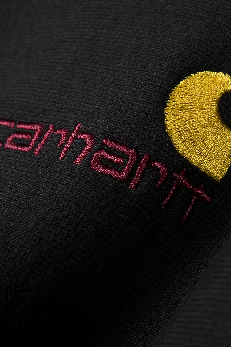 Carhartt WIP American Script Sweatshirt Black - 6