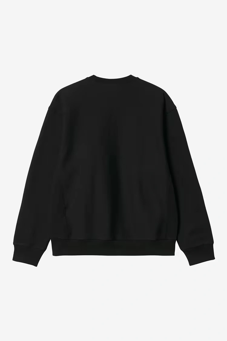 Carhartt WIP American Script Sweatshirt Black - 5