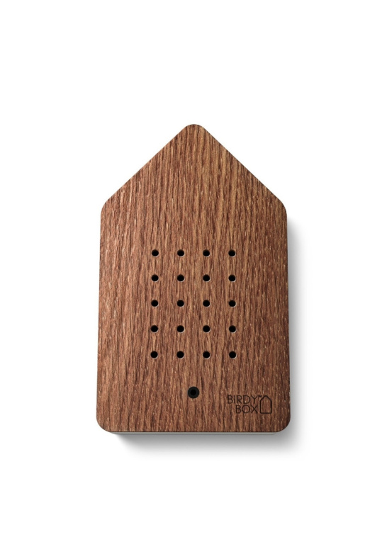 Birdybox Bird chirping music box Dark Oak