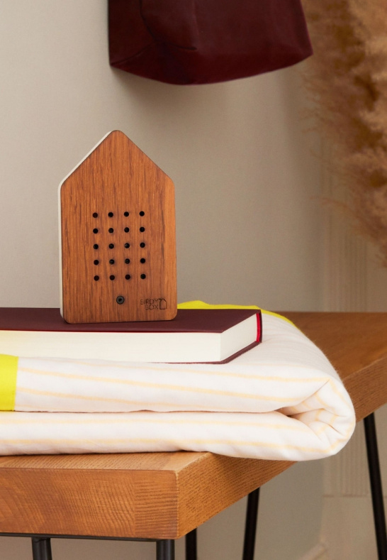 Birdybox Bird chirping music box Dark Oak - 3