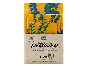 Bivaxdukar 3 pack - Blåeld