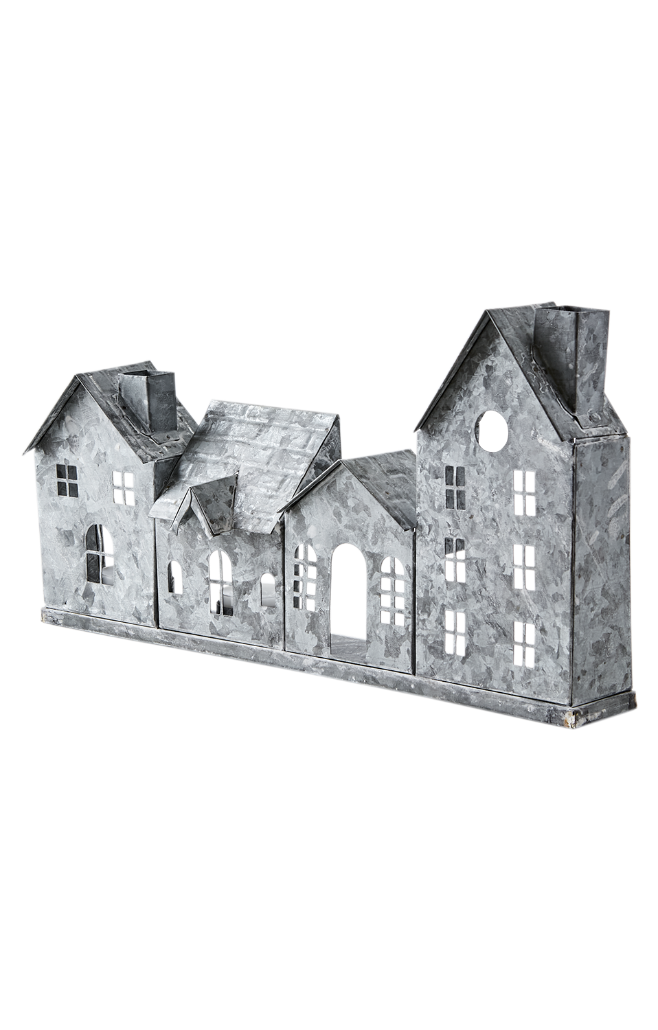 House - House lantern - Lantern - Grey/White - 37x20 cm - 3