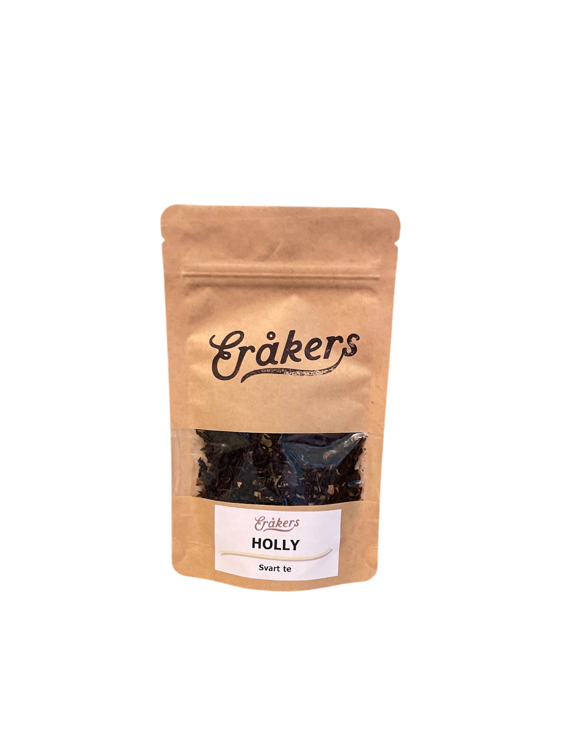 Holly - Svart te - Hallon, 25g (Liten påse)