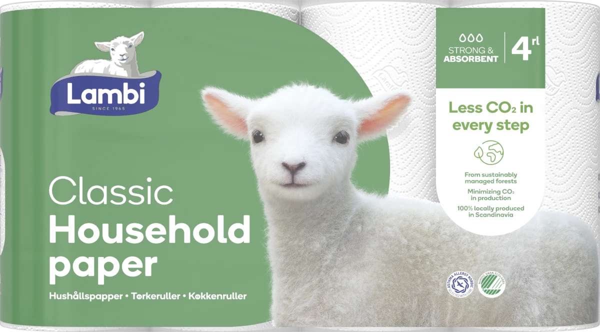 LAMBI HUSHÅLL 4-PACK 2-SKIKT