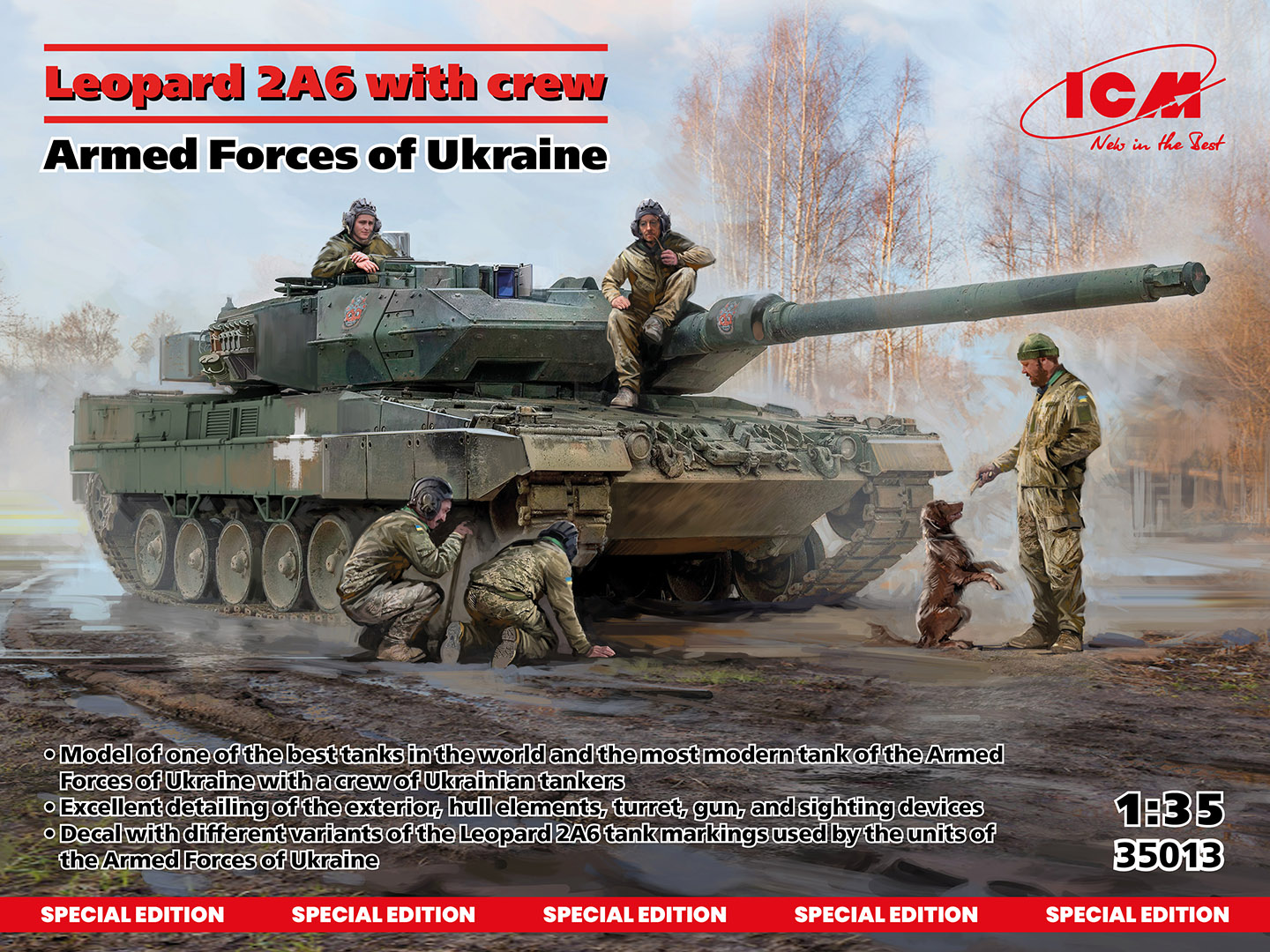 1/35 Leopard 2A6 of the Armed Forces of Ukraine with crew