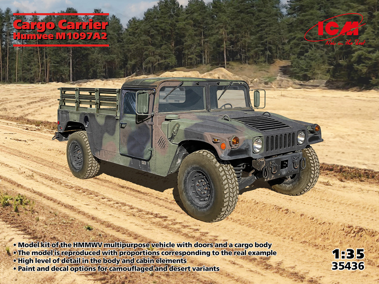 1/35 Humvee M1097A2 Cargo Carrier