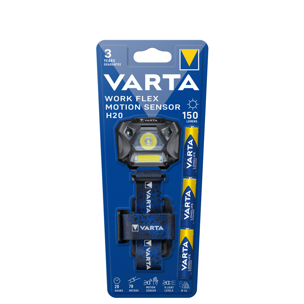 Pannlampa - VARTA Work Flex Motion Sensor H20 - 2