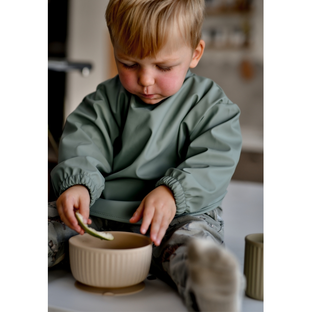 PU Bib Blouse Recycled Chinois Green - 4