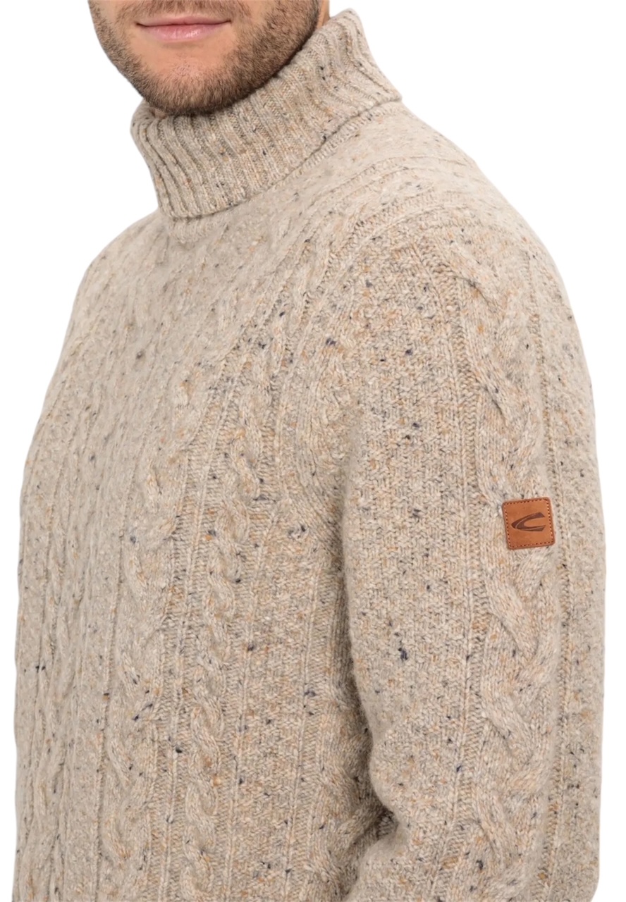 Turtleneck tröja beige   från camel active - 5