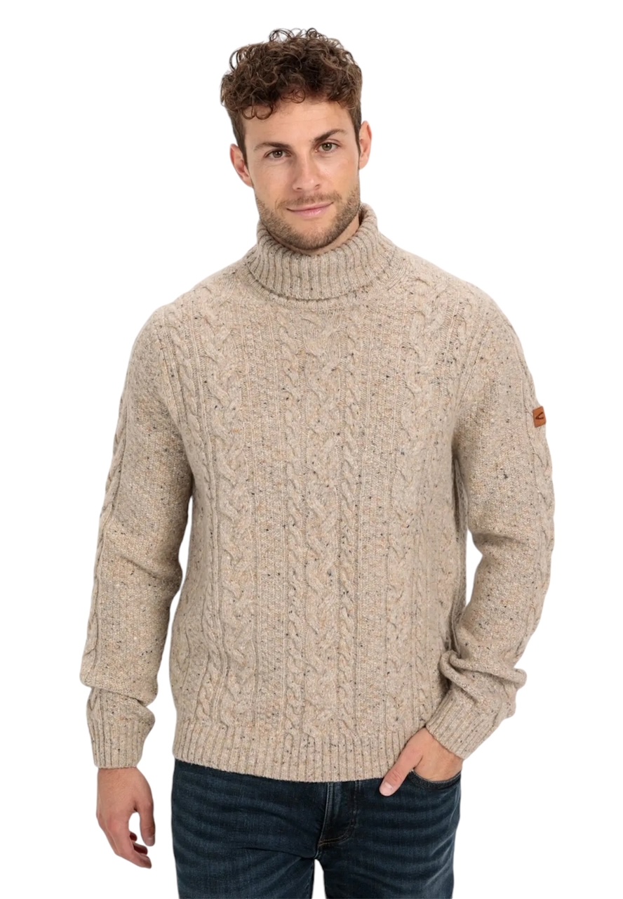 Turtleneck tröja beige   från camel active