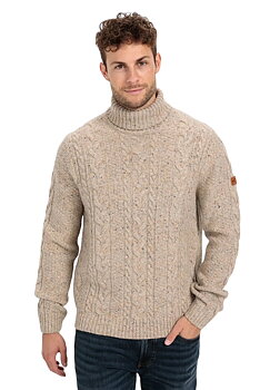 Turtleneck tröja beige   från camel active