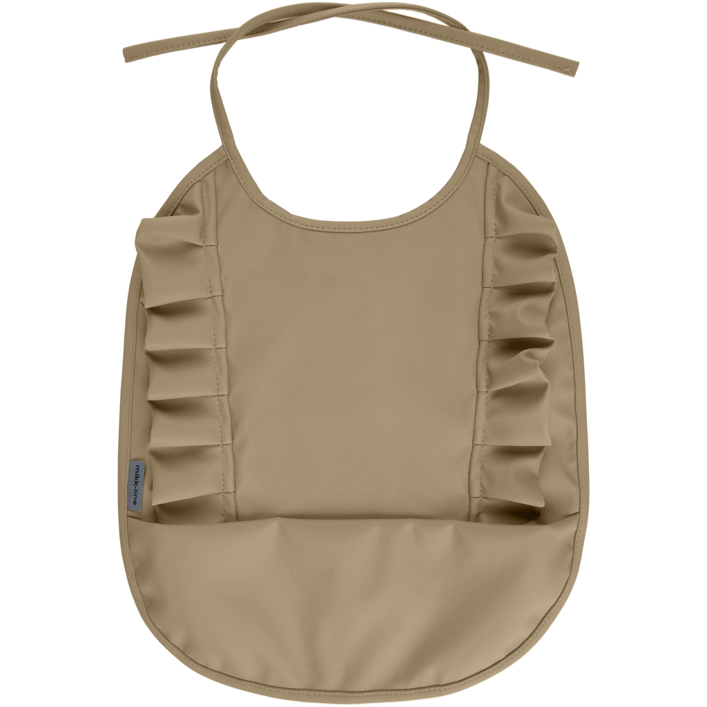 PU Bib Frill Short Recycled Olive Gray