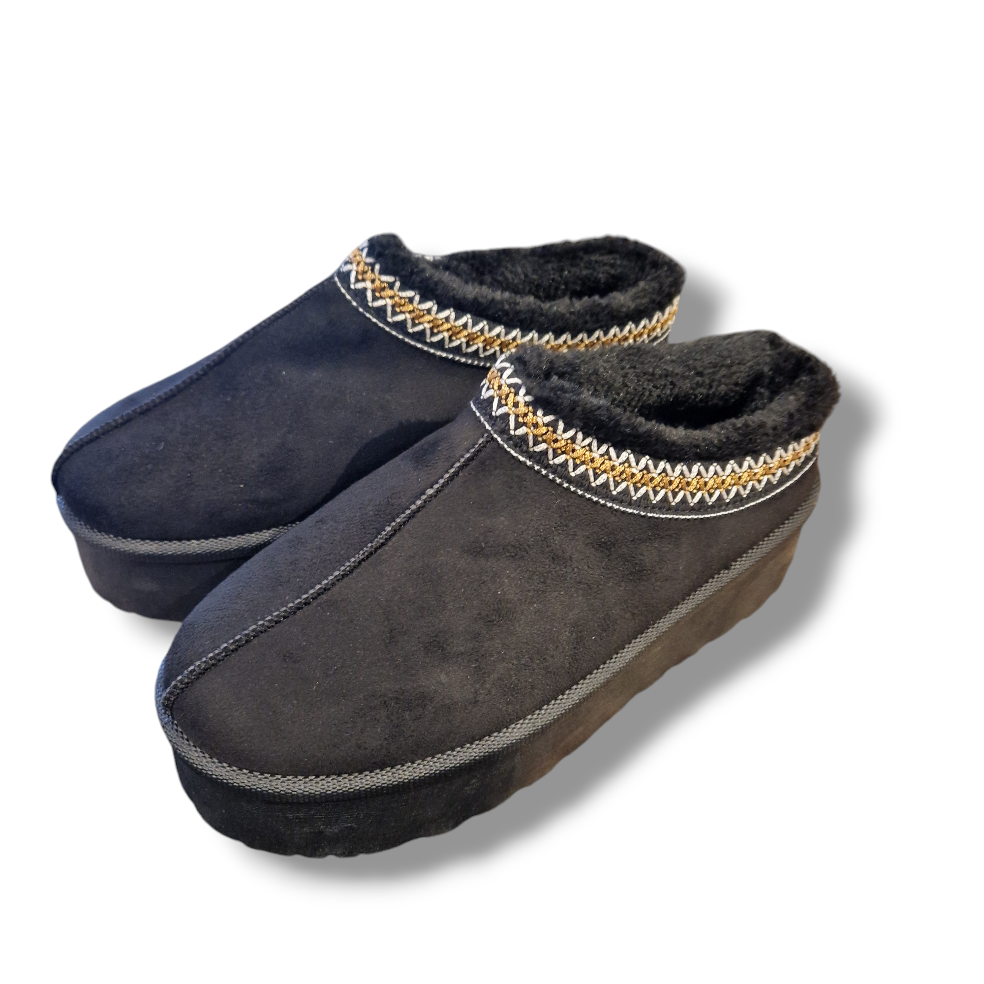 Slip-on boots svarta