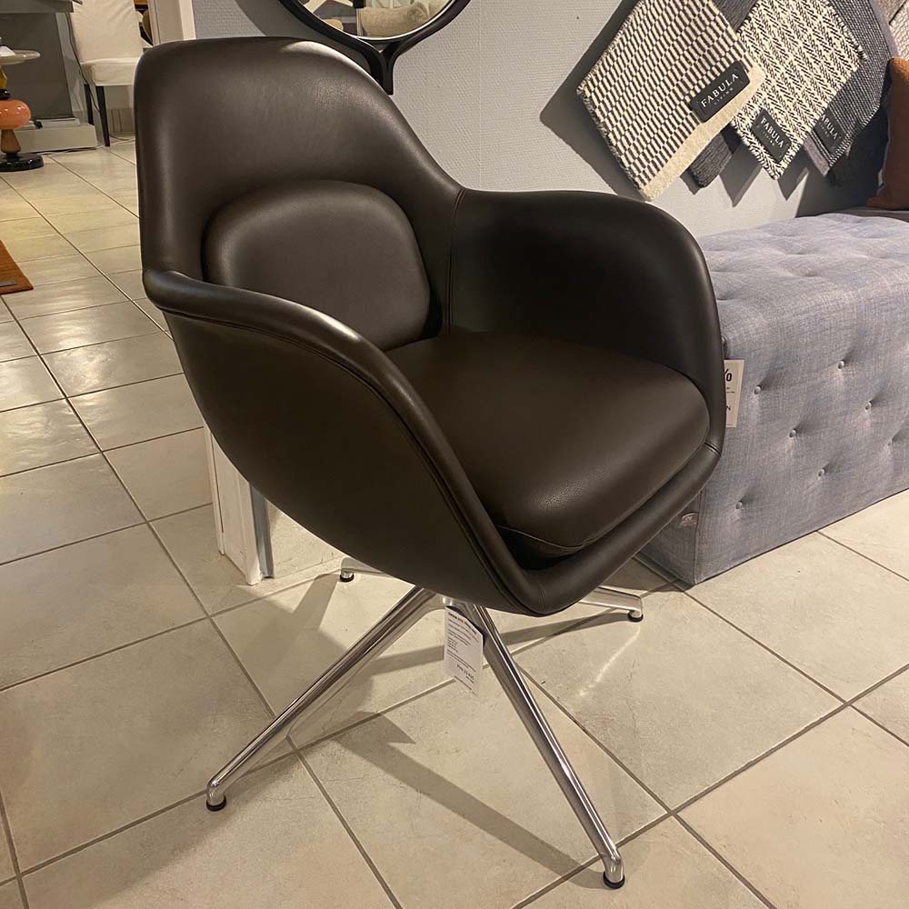 Swoon Dining Armchair Matstol (Omni läder) - Designfynd/Skyltex*