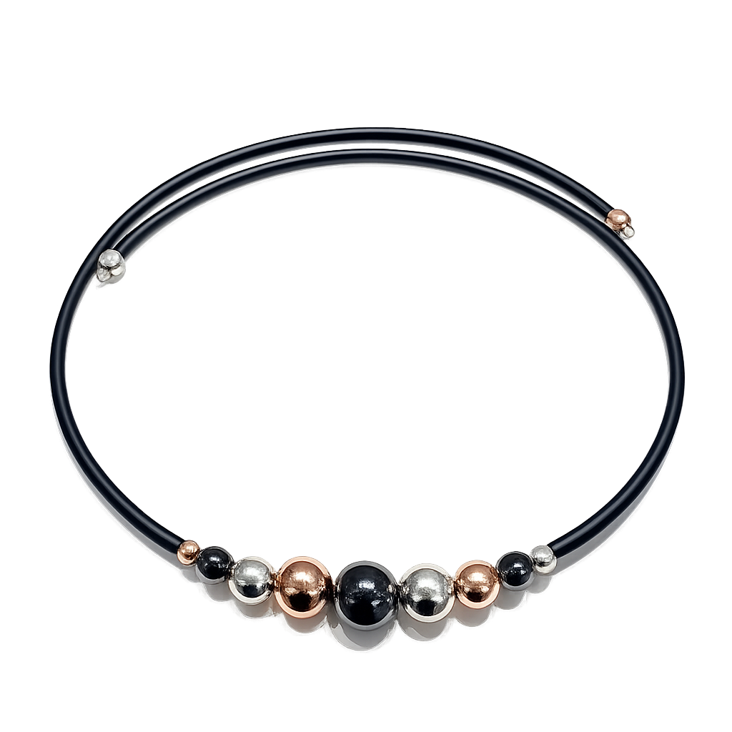 Halsband Jelena Hematit Rosé silver Hematit 
