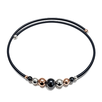 Necklace  Jelena Hematite Rosegold silver