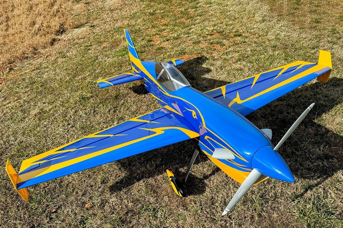 ExtremeFlight 88tum Raven - Yellow/Blue 2,24m